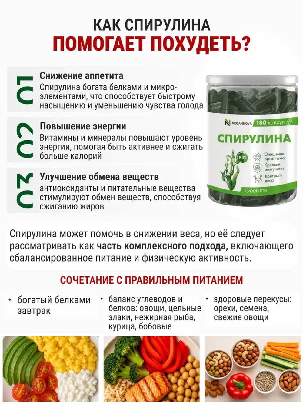 Спирулина (360 капсул)