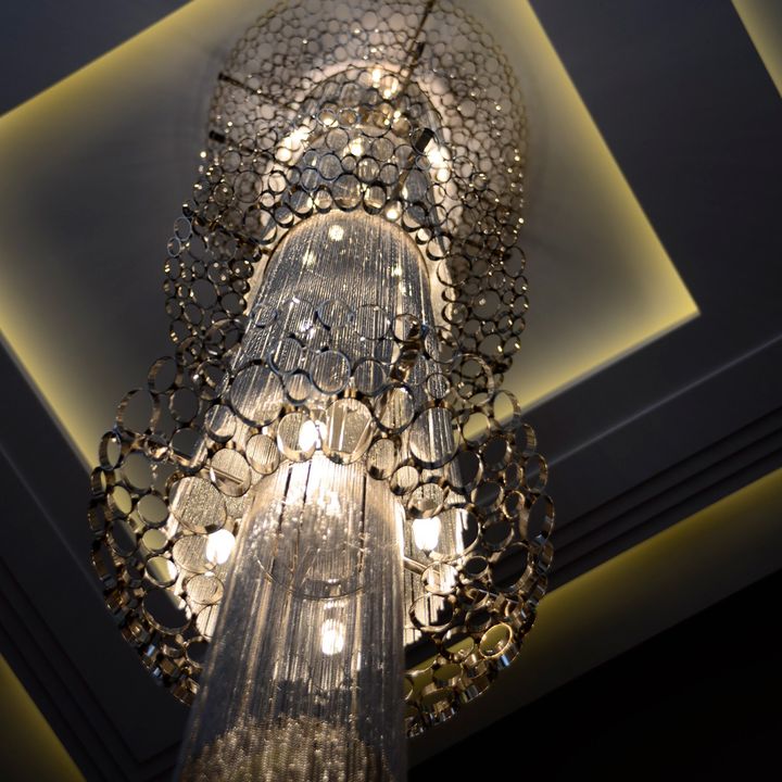 Подвесная люстра Crystal Lux Fashion SP24 D800 H3400