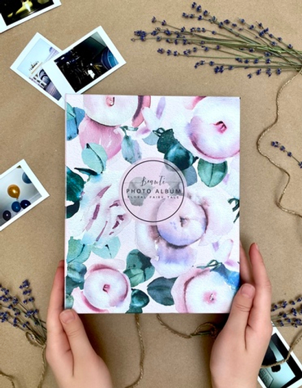 Фотоальбом на 200 фото 10х15 см, пластик. листы flora art Розы