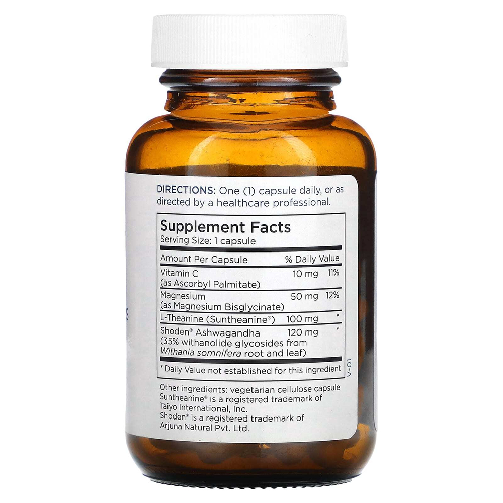 Metabolic Maintenance, Ashwagandha Plus, смесь L-теанина и магния, 60 капсул