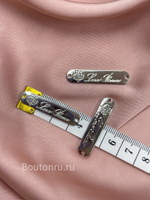 Логотип серебристый металлический ЛП.