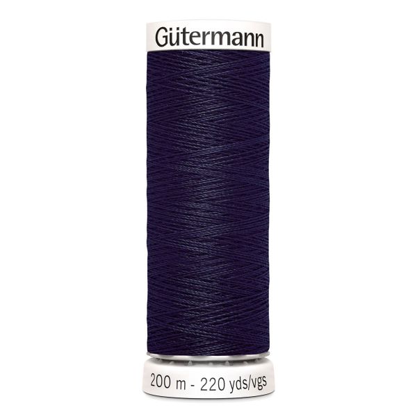 Нитки универсальные Gutermann Sew-all 100 (200 метров), 5 кат. | 387 чернильно-черный