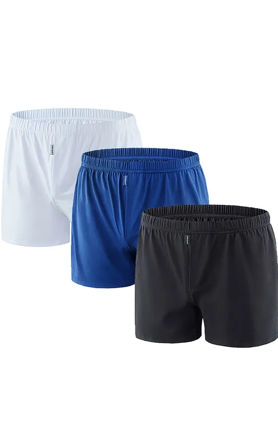 Мужские трусы BB117 Белый-Темно-синий-Черный