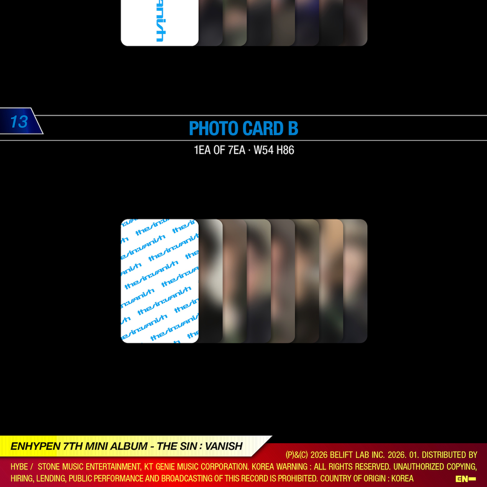 Альбом ENHYPEN - THE SIN: VANISH
