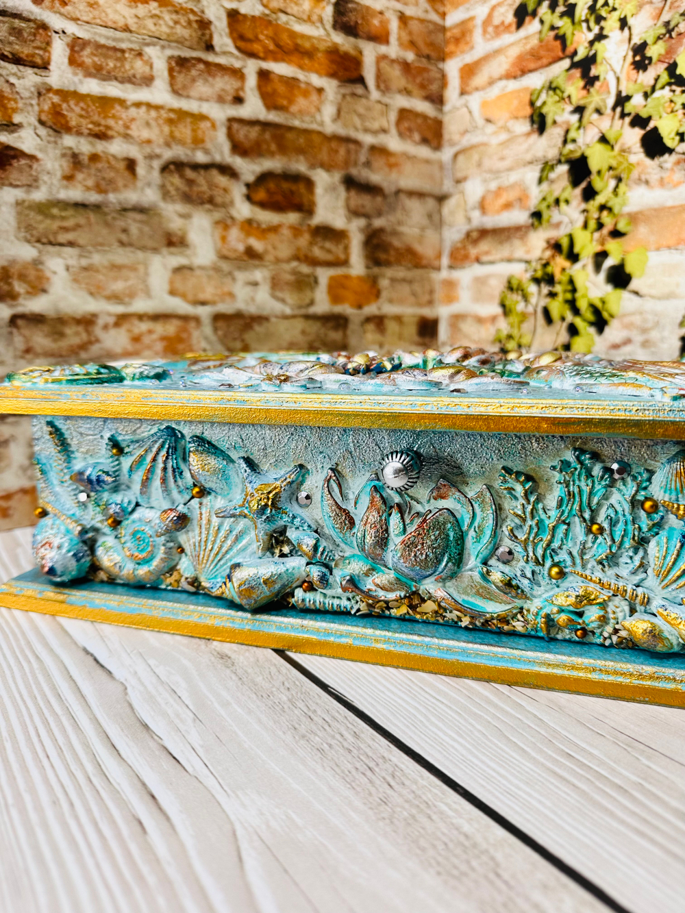 Шкатулка-комод "Золотые рыбки"