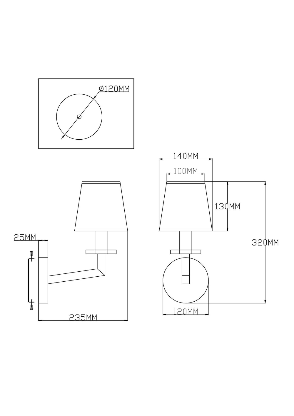Бра Moderli V2670-1W Anna