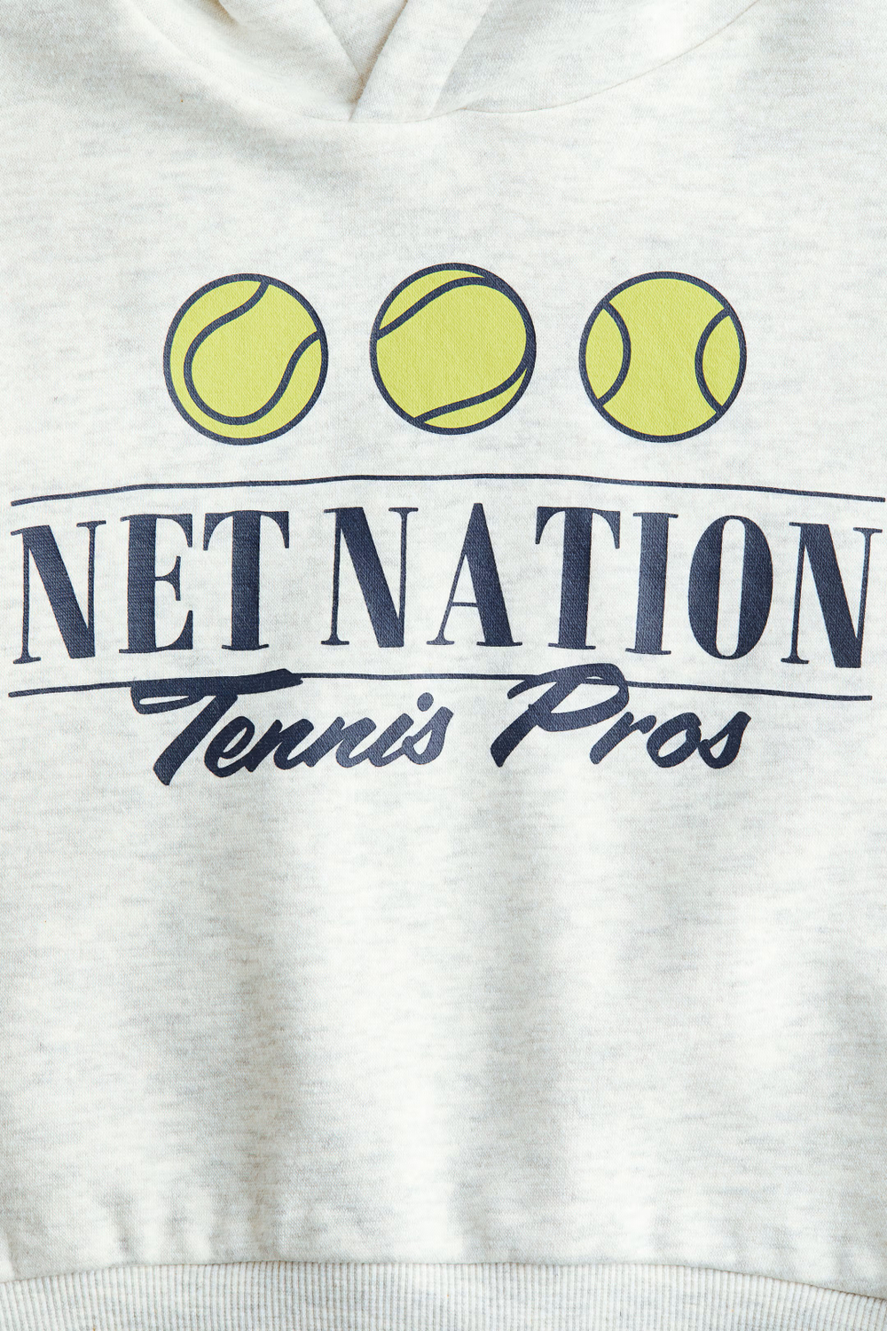 H&M Толстовка с капюшоном, светло-серый