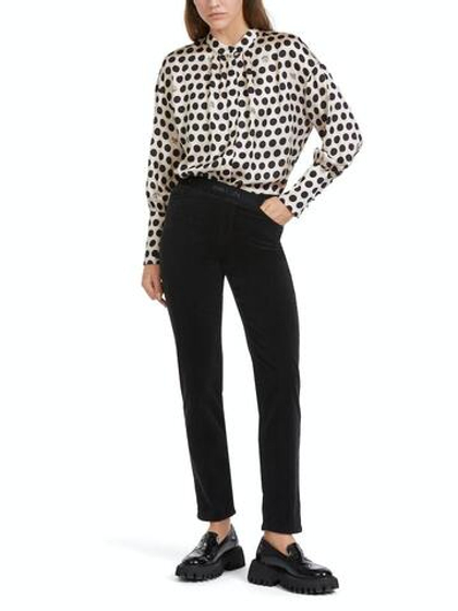 Marc Cain Брюки из микровельвета с эластичным поясом