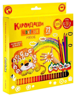 Карандаши 72цв. дерев. шестигран. (Каляка-Маляка)