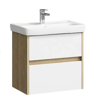 "Сити" Тумба под умывальник подвесная , цвет дуб балтийский CI0106DB , ТМ «AQWELLA»