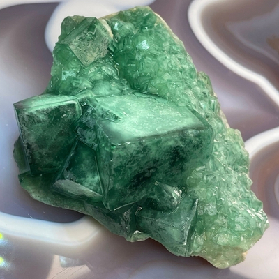 41348 Флюорит Друза кристалл необработанный 98мм