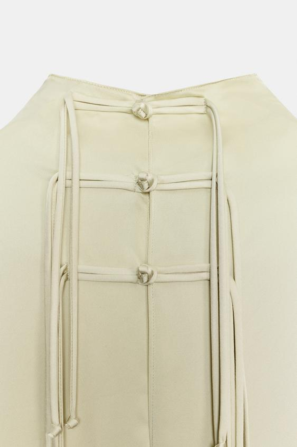 ZARA АТЛАСНОЕ ПЛАТЬЕ С НАВЕСНЫМИ ПЕТЛЯМИ — ZW COLLECTION, ЦВЕТ МОРСКОЙ ВОЛНЫ