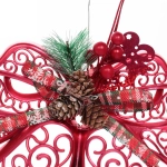 Украшение новогоднее «Лесной звон» 27*23 см, Красный/золото