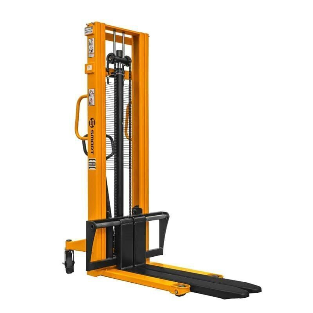 Ручной гидравлический штабелер SDJA 1030 (г/п 1 т, 3 м, раздвижные вилы) SMART