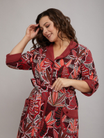 Халат Х-145/терракотовый-тропик