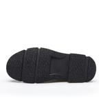 EGCHI Casual Leather Shoes Men"s Mid top Black