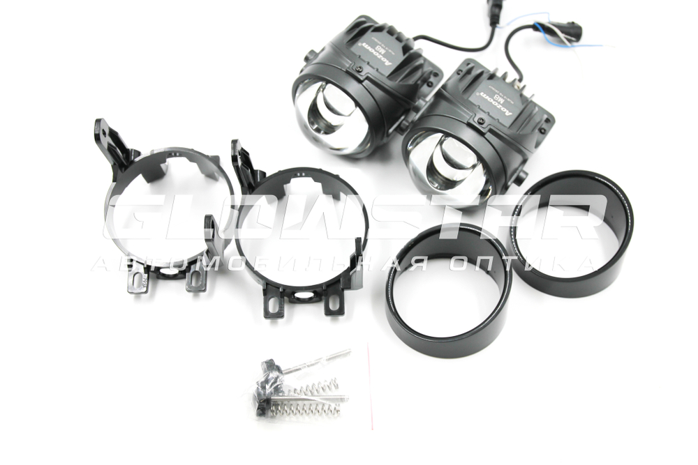 Билед ПТФ модули Aozoom M8 2025, 3.0 дюйма, крепление Toyota/Lexus, 2 чипа, 5500K, 12V, 28W/53W (комплект, 2шт)