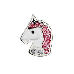 Детские серьги из медицинской стали Rose Unicorn Swarovsky Biojou