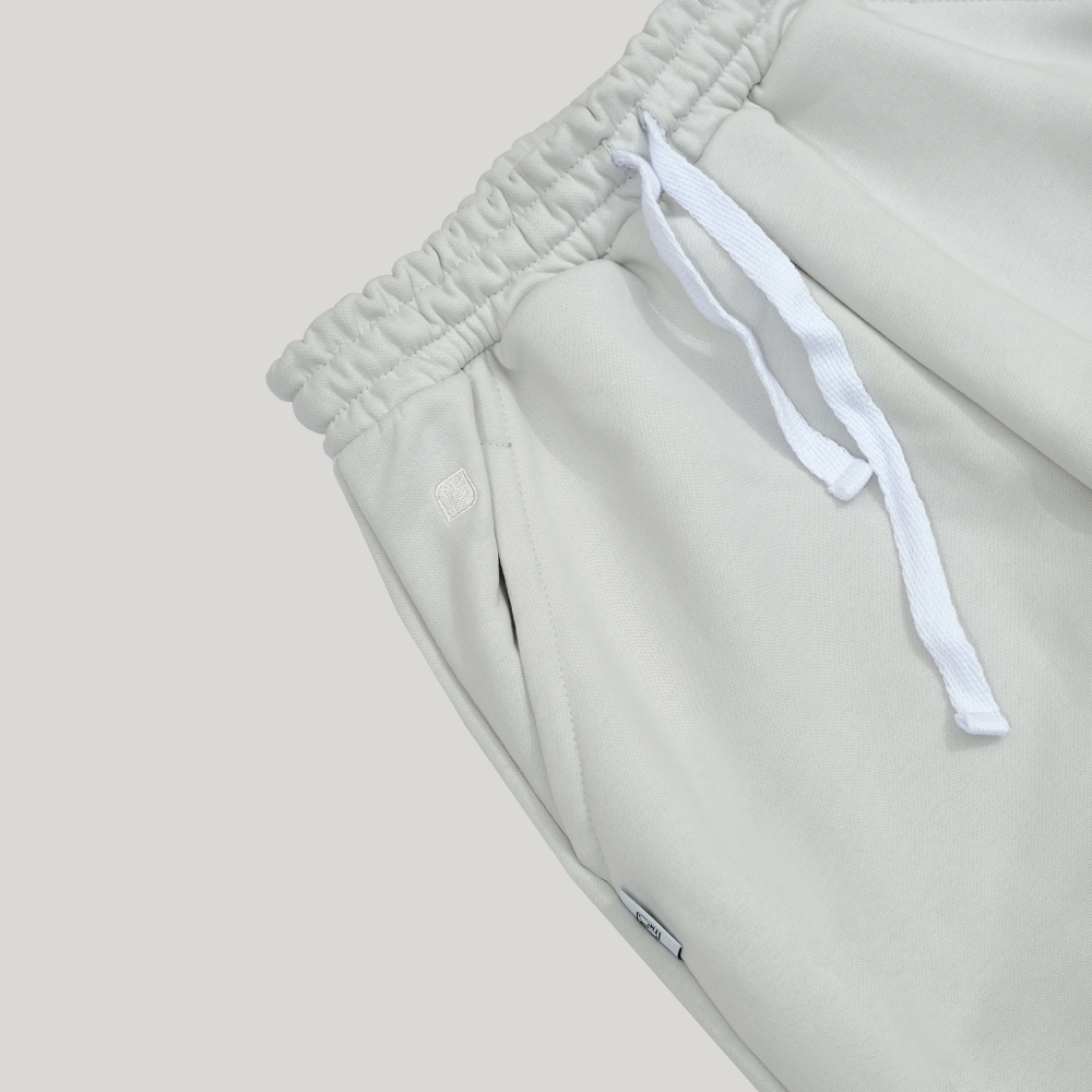 Wide Shorts LOGO Grey Glacier