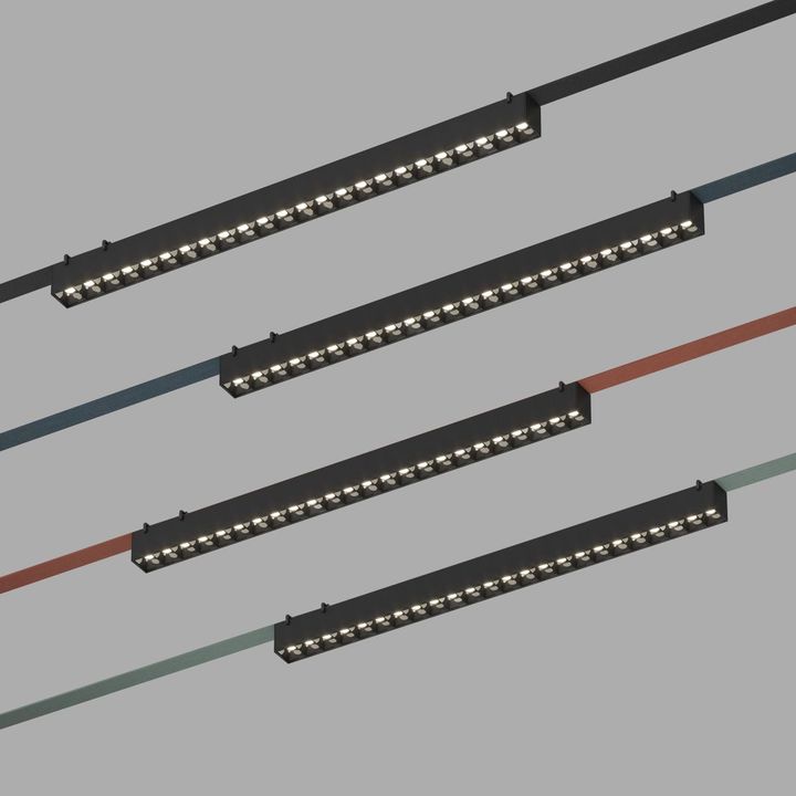 Трековый светильник Denkirs Belty Grill DK5573-BK