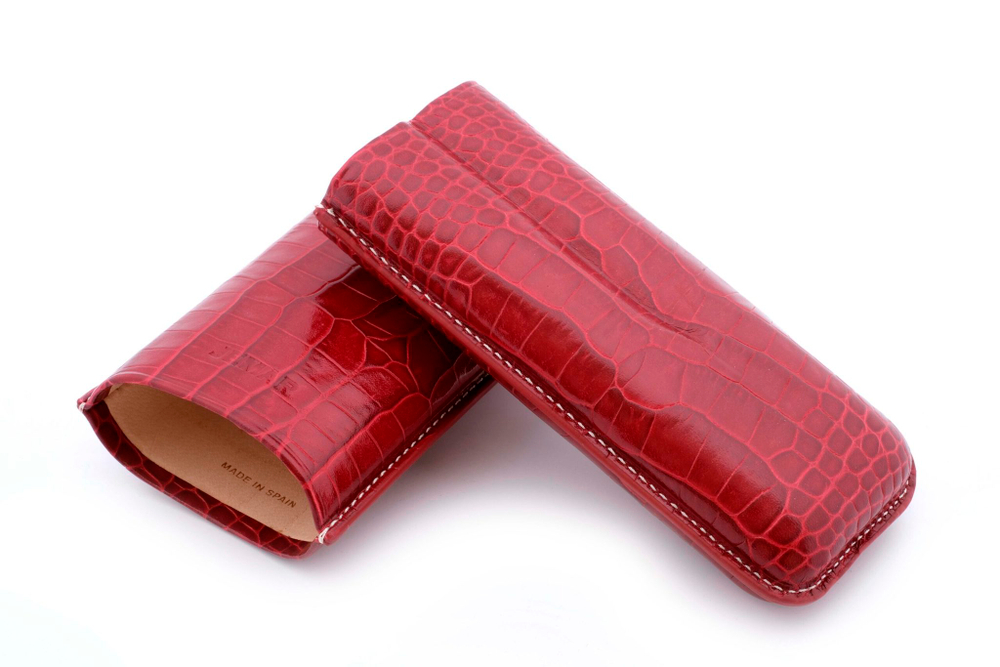 Футляр Jemar на 2 сигары, натуральная кожа