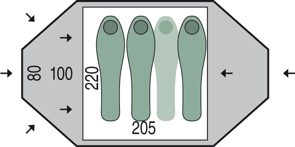 Палатка Pinguin Tornado 3 Duralu