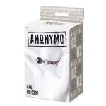 Черный кляп-шар 4,5см на леопардовых ремешках ToyFa Anonymo 310302