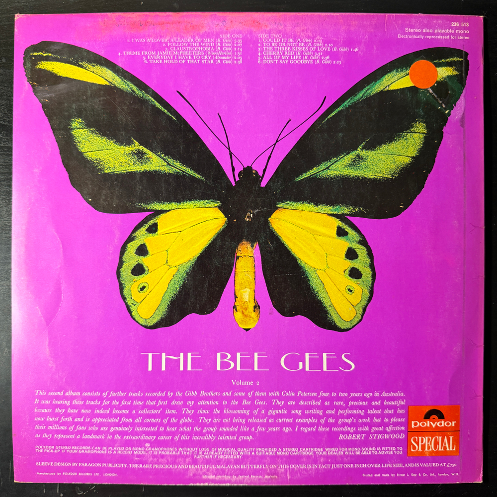 The Bee Gees ‎– Rare, Precious & Beautiful - Volume 2 (Англия 1969г.) Т