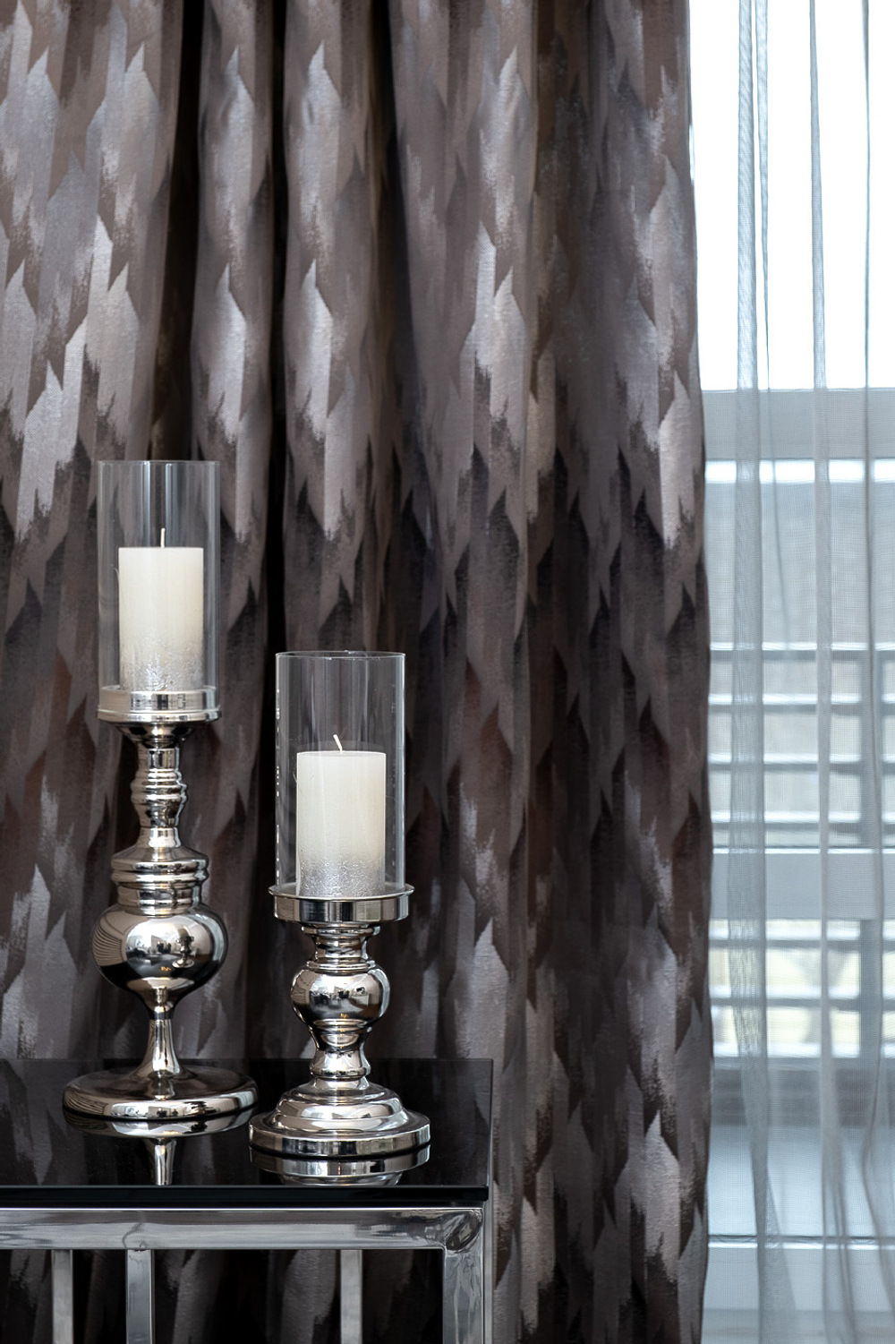 Портьера 275х260 Garda Decor Cascada серая