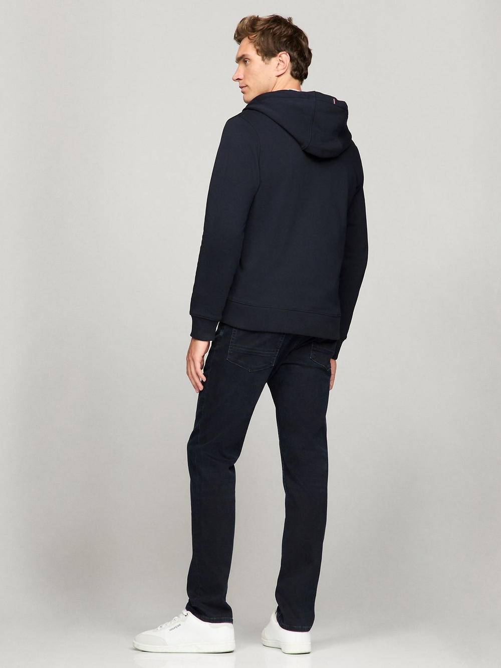 Худи на молнии Tommy Hilfiger Solid Zip Hoodie Solid Navy