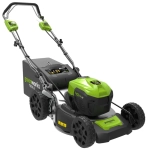 Газонокосилка аккумуляторная Greenworks GD40LM46SP 40В (1 x 8 Ач, ЗУ) нож 46 см, 2506807UH