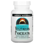 Source Naturals, вегетарианский панкреатин, 475 мг, 120 вегетарианских капсул