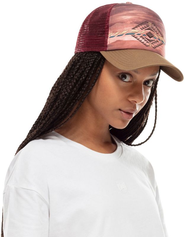 Кепка-бейсболка Buff Trucker Cap Sykora Maroon Фото 2