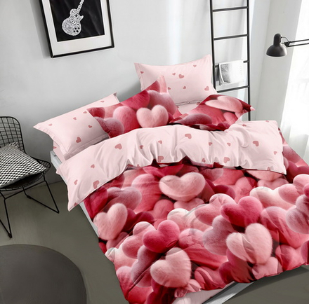 КПБ 2 сп с простыней на рез. 140х200 ПОПЛИН "П4"