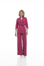 Брюки клеш из уплотненного хлопка