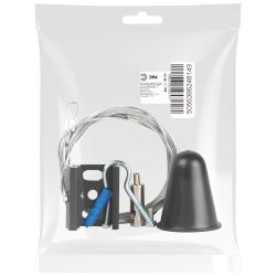 Подвес ЭРА STR-30-B-MK-3 3м для трехфазного шинопровода черный | Трехфазный шинопровод и аксессуары