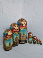 Матрешка "Санкт-Петербург" 7 мест