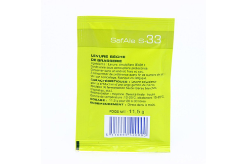 Дрожжи пивные Fermentis "Safale S-33"