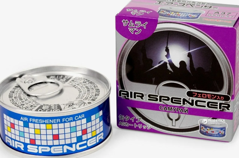 Ароматизатор в банке EIKOSHA" меловой Spirit refill - А-037 SAMURAI MAN/самурай