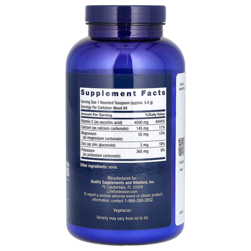 Life Extension, буферизованный порошок витамина C, 454 г (1 фунт)