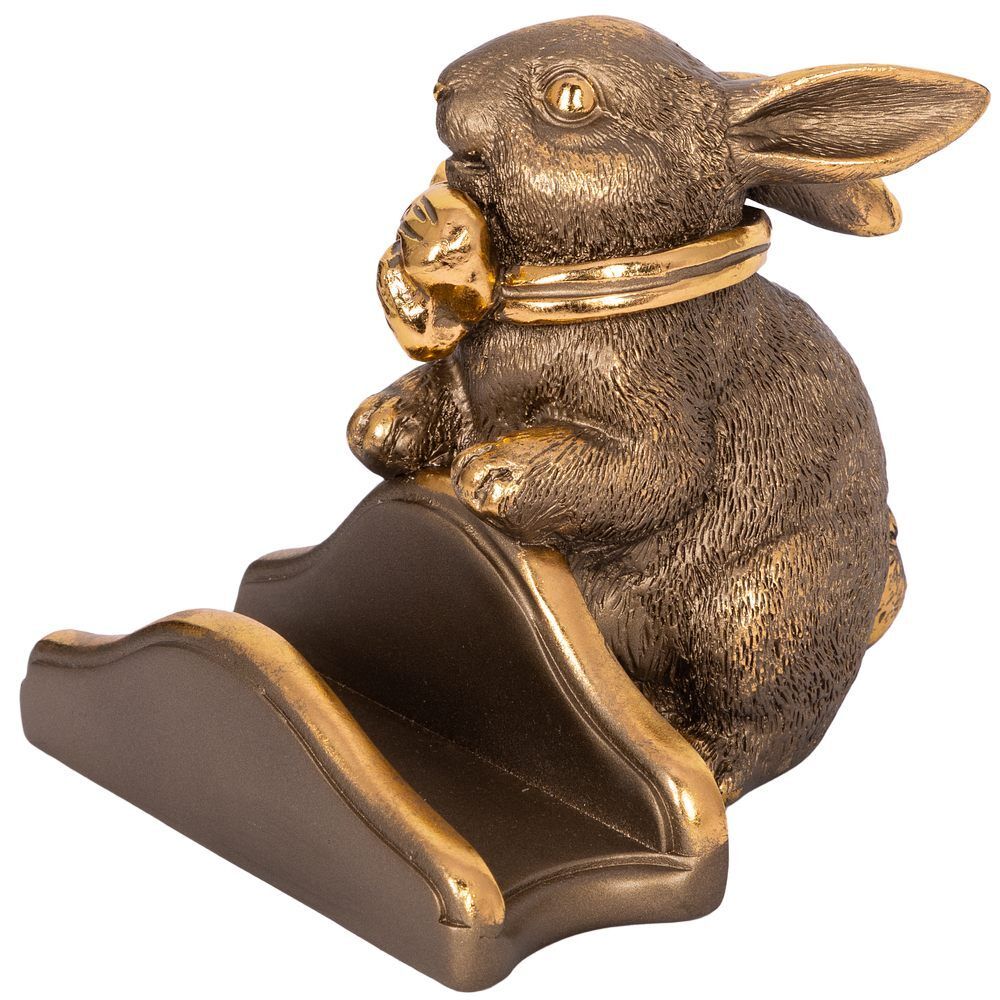 Подставка для салфеток Кролик Банни Бронза