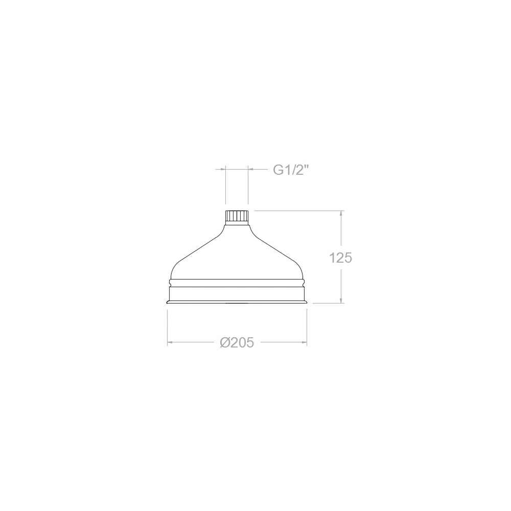 Лейка тропического душа латунь GAUDI RG200