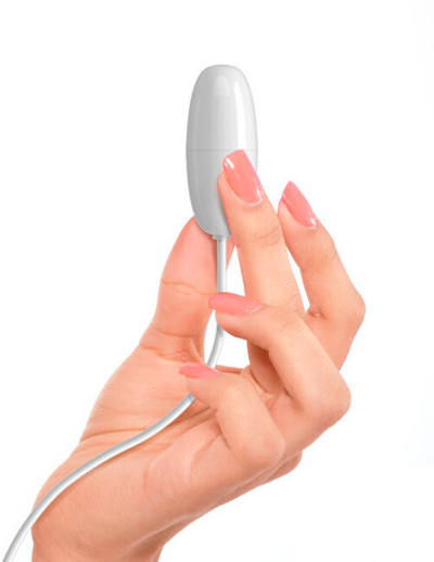 Вибро-пуля на проводе iSex USB Bullet White (Цвет: белый)