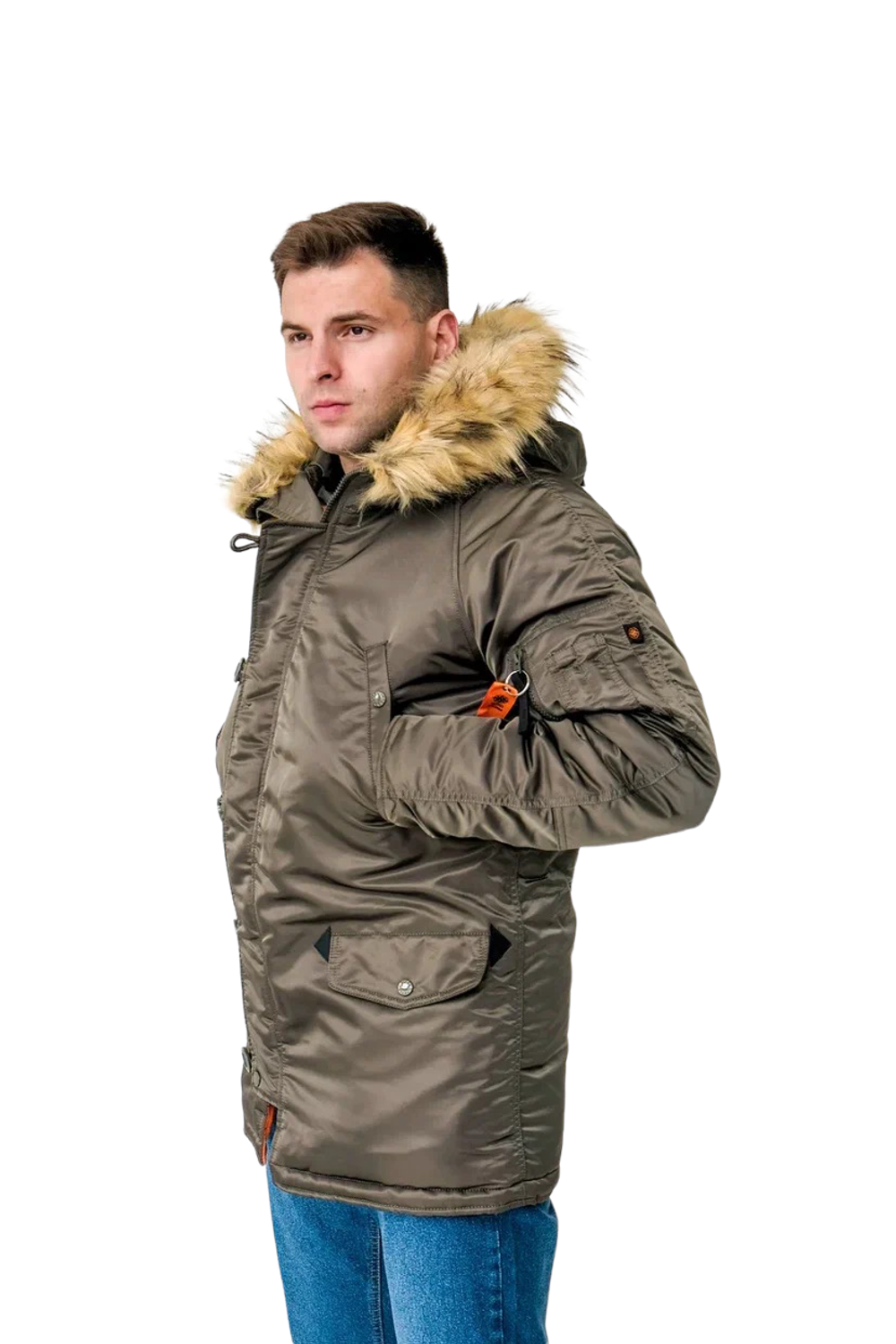 КУРТКА МУЖСКАЯ ФЛИСОВАЯ N3B NORD STORM REP.GREY/ORANGE