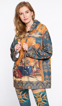 Комплект (худи и гетры) "Гротески", по мотивам фламандской шпалеры 17 века из серии «Гротеск»