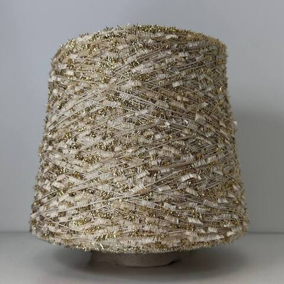 CARISIO - Vimar; вискоза, п/а, люрекс; 700м/100гр; Травка фрагментами; цвет: золотая травка люрексом