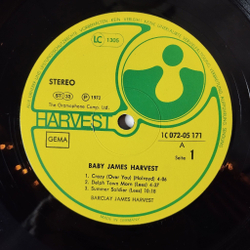Винтажная виниловая пластинка LP Barclay James Harvest Baby (Germany 1972)