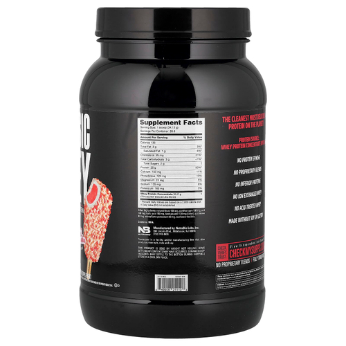 NutraBio, Classic Whey Protein, клубничное песочное печенье, 907 г (2 фунта)