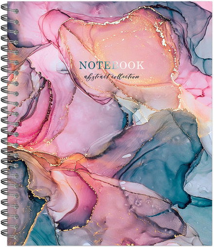 Тетрадь общая 48 листов на металлическом гребне "Liquid"