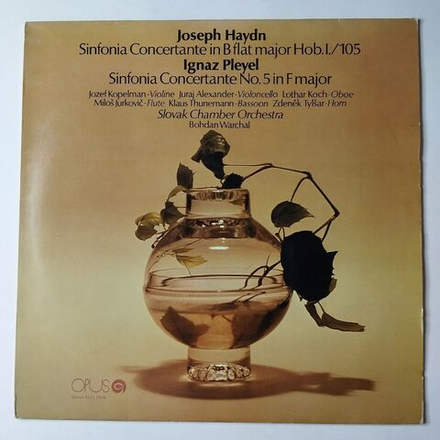 Винтажная виниловая пластинка LP J. Haydn Й. Гайдн , Ignaz Pleyel Slovak Chamber Orchestra, Bohdan Warchal Haydn, Pleyel (Чехословакия 1982)
